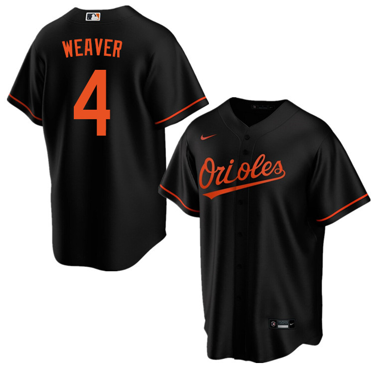 Nike Men #4 Earl Weaver Baltimore Orioles Baseball Jerseys Sale-Black